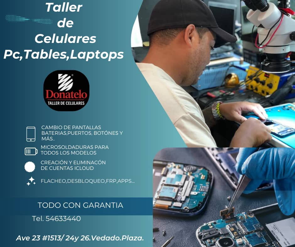Portada de Taller de Celulares Donatelo en El Vedado: Reparación y Servicios