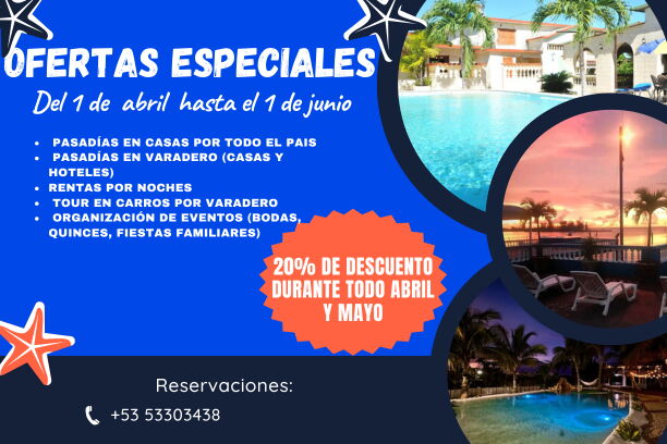 Portada de Ofertas especiales para abril y mayo – Pasadías, tours y eventos
