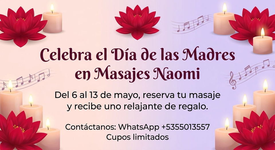 Portada de Masajes para el Día de las Madres en Marianao