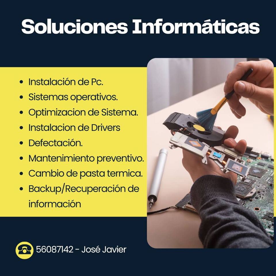 Portada de Servicios de informática: mantenimiento y reparación de PC