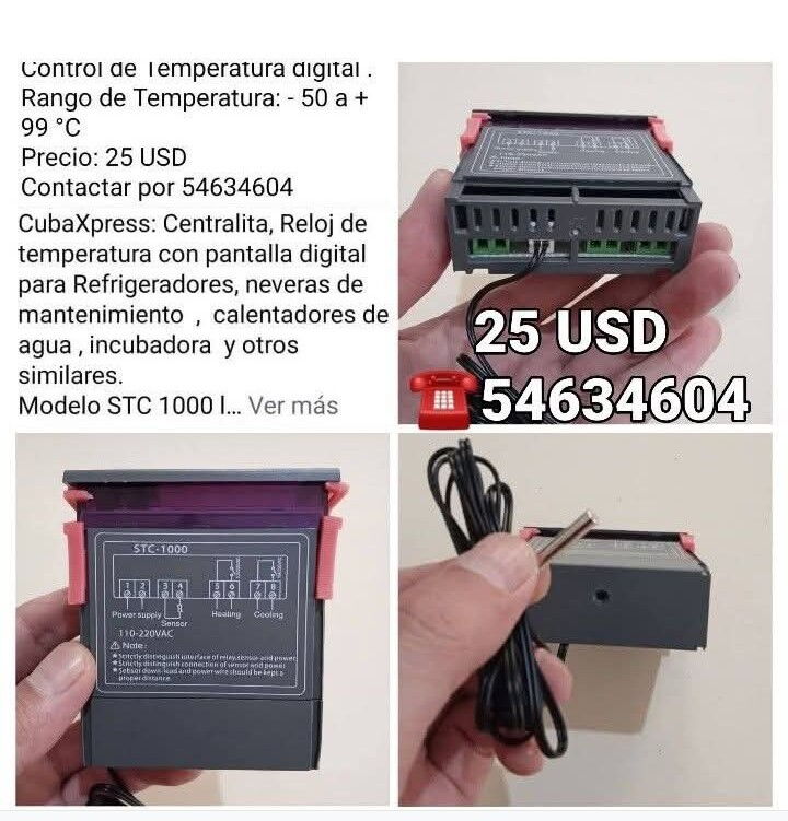 Portada de Termostato digital para freezer y nevera de mantenimiento