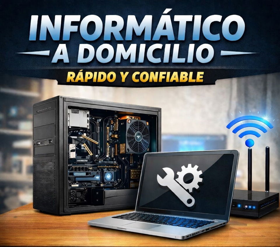Portada de Informático Profesional a Domicilio – Servicio Rápido y Confiable