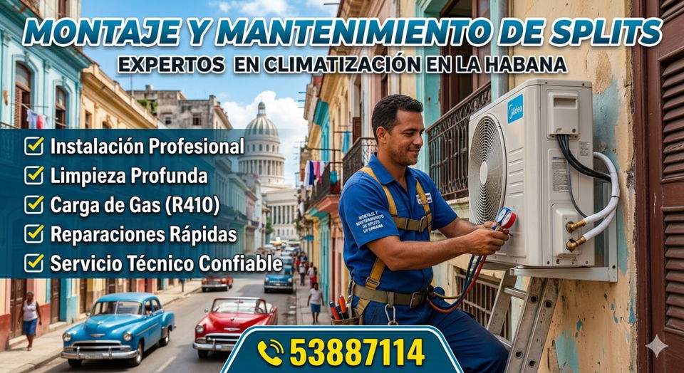 Portada de Instalación y mantenimiento de Splits en La Habana