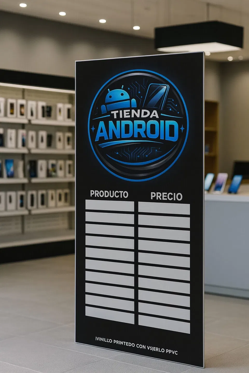 Portada de Carteles pizarra personalizados en PVC, lona y neón Flex para negocios