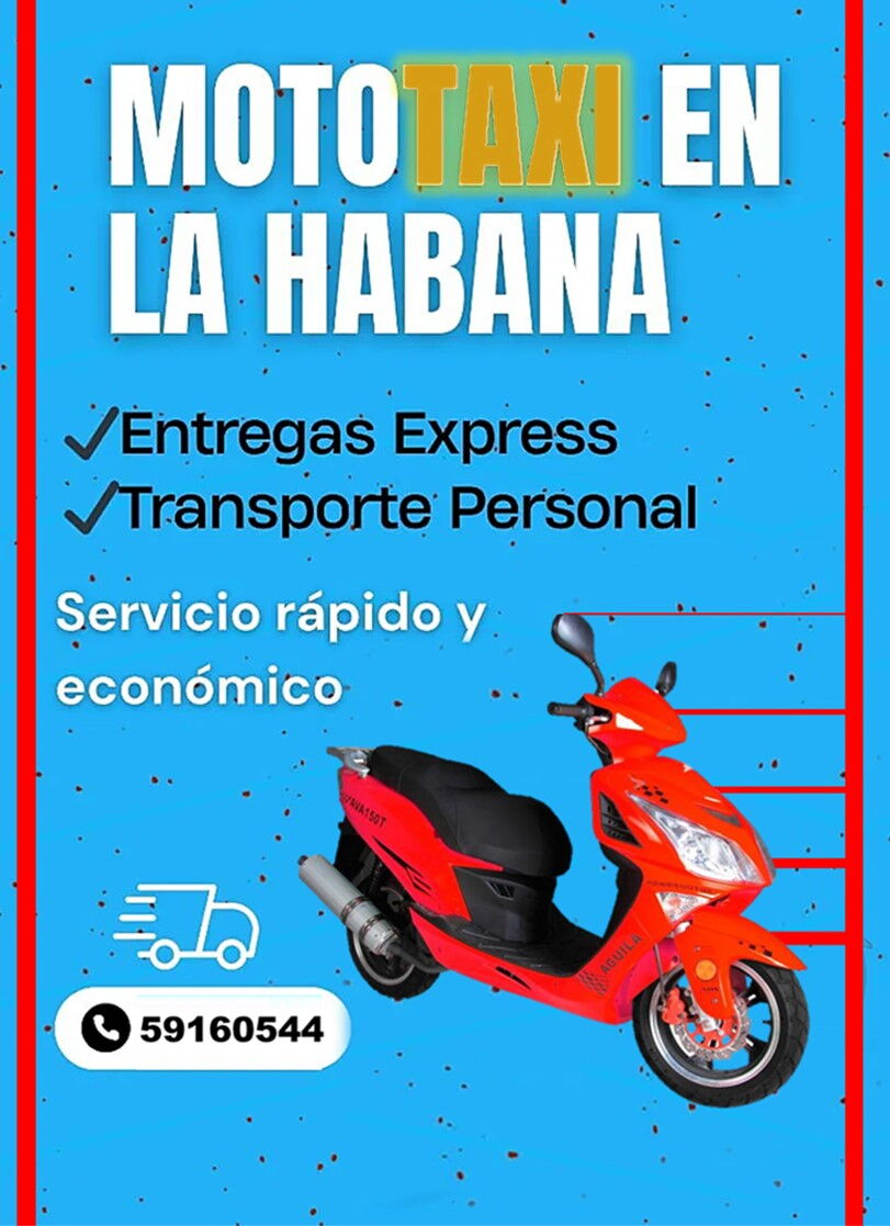 Portada de Moto Taxi y Triciclo Eléctrico en La Habana