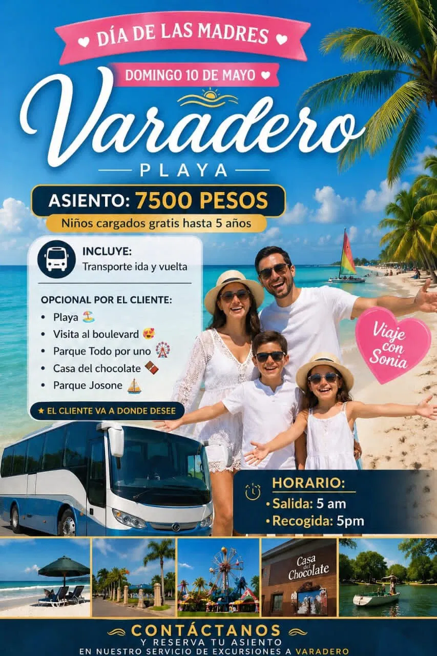 Portada de Pasadía a Varadero – Oferta Día de las Madres
