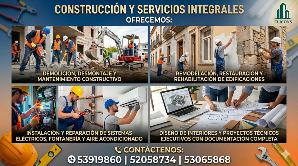 Portada de Construcción y Servicios Integrales - ELICONS S.U.R.L.