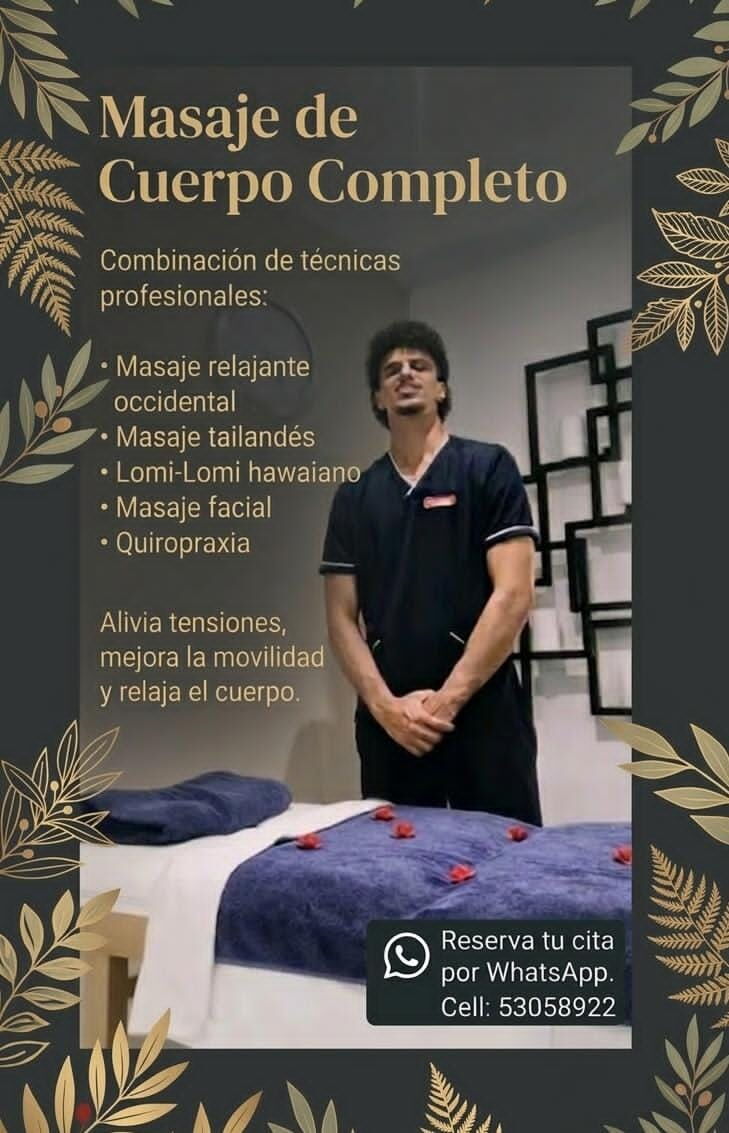 Portada de Masajes profesionales a domicilio en La Habana