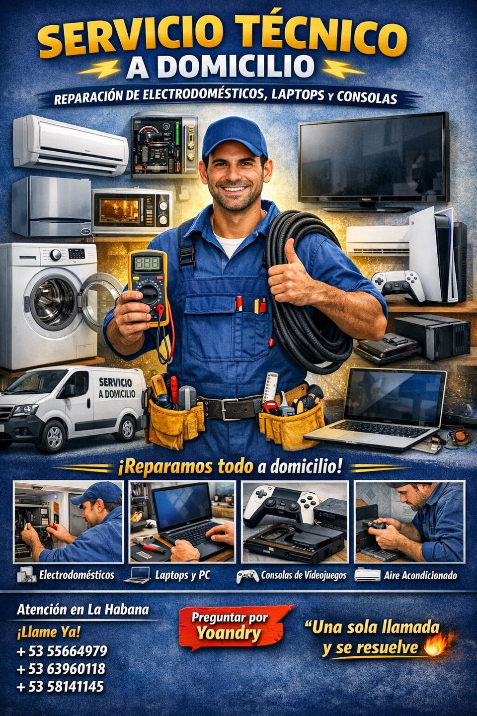 Portada de Servicio técnico a domicilio: reparación y mantenimiento general