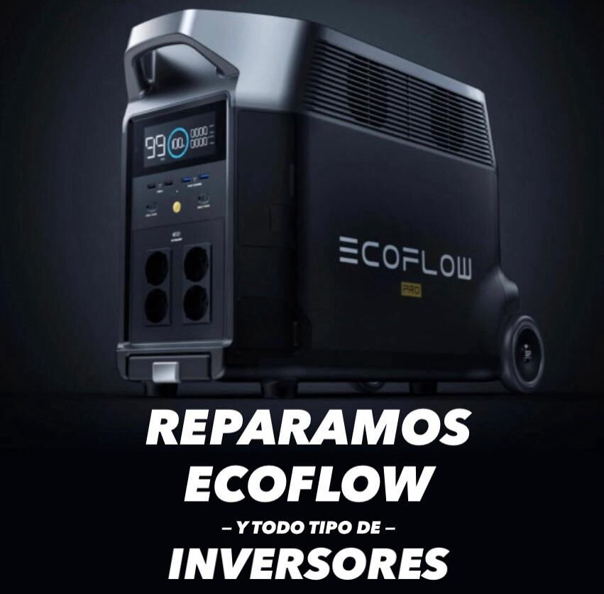 Portada de Reparación de estaciones de energía, EcoFlow e inversores