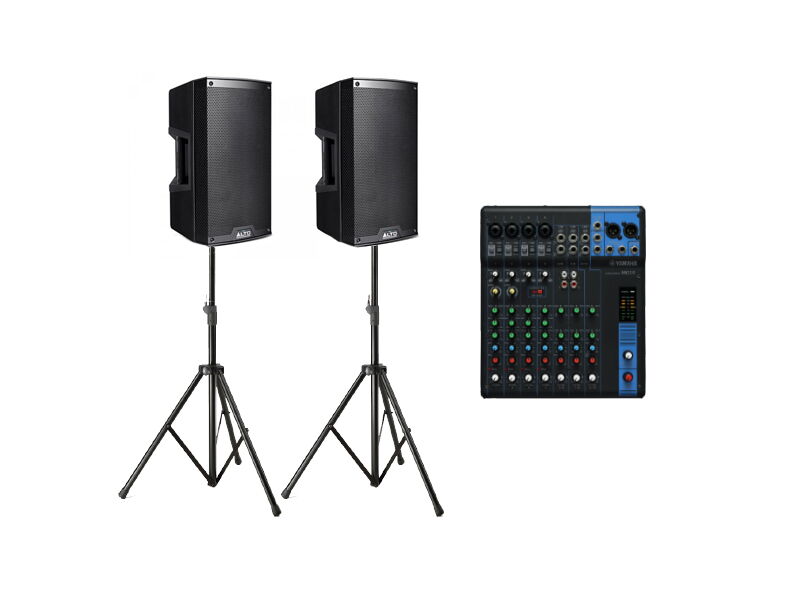 Portada de Alquiler de audio, DJ, luces, pantalla y máquina de humo para eventos