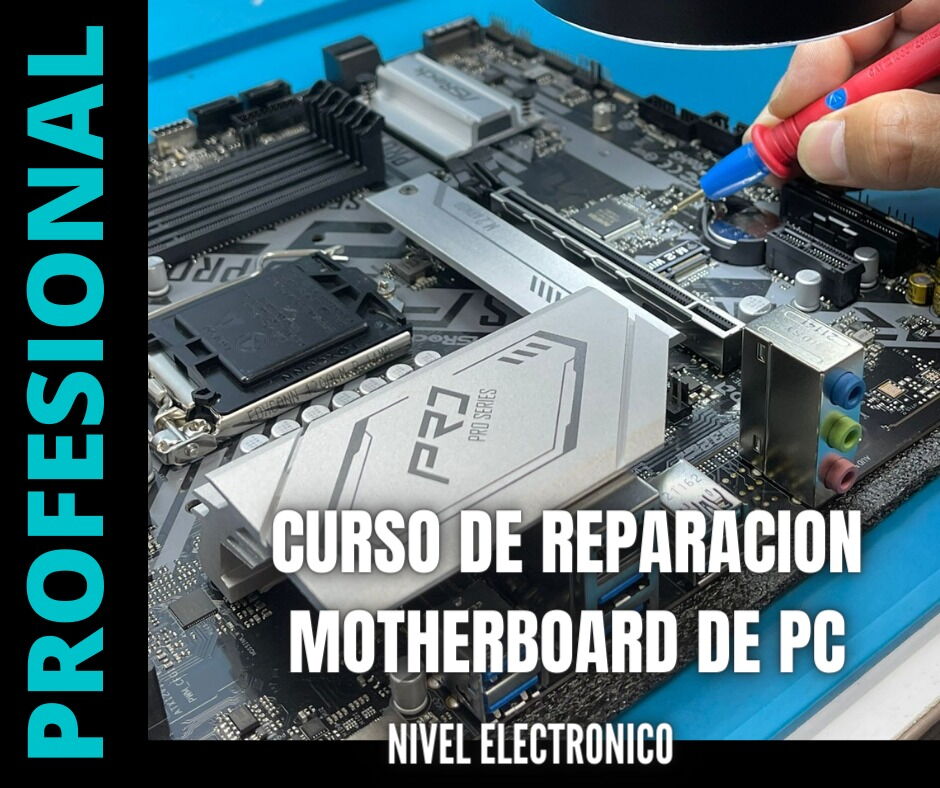 Portada de Curso completo de reparación de placas de PC y motherboard desde cero