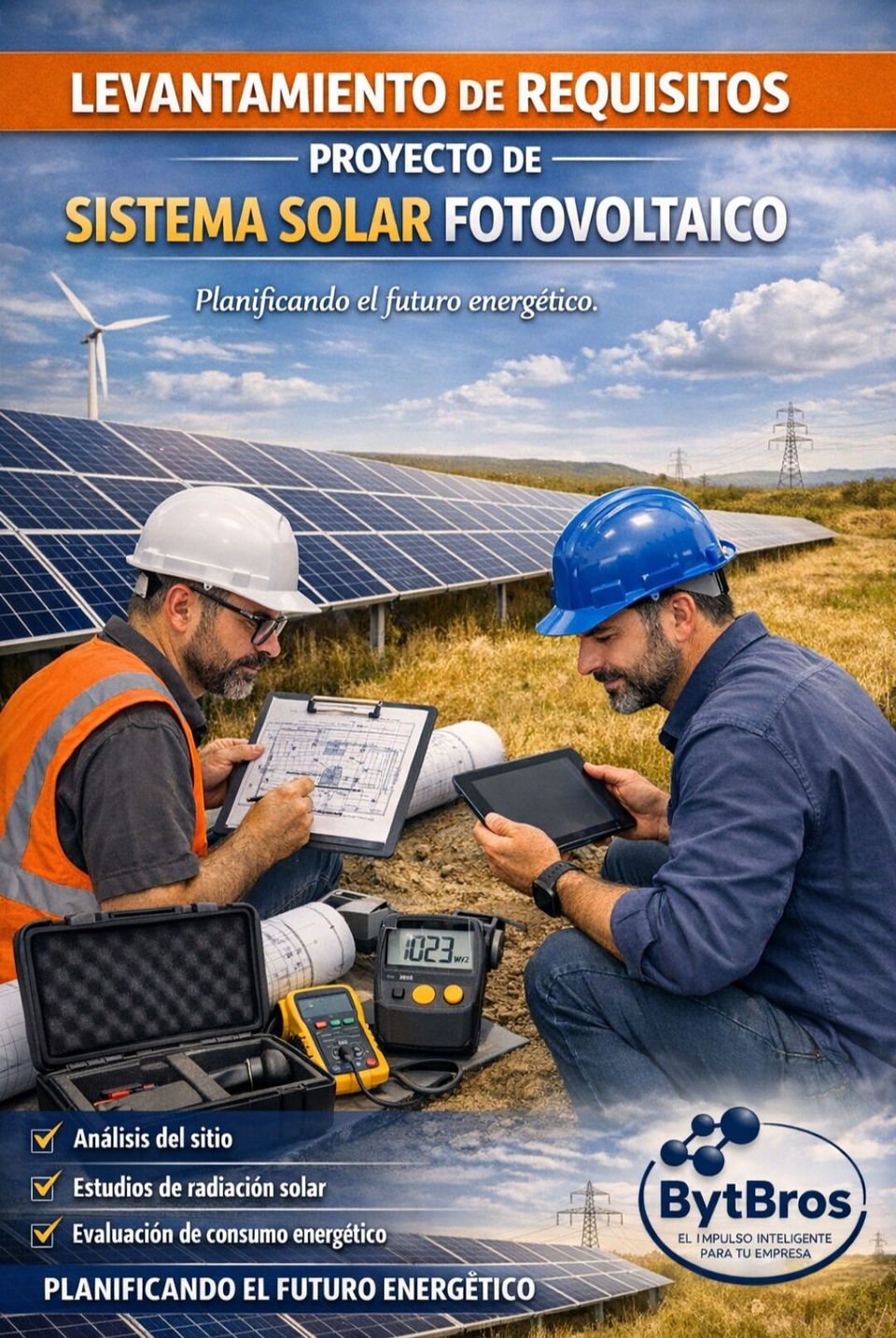 Portada de Proyecto de sistema solar fotovoltaico con garantía