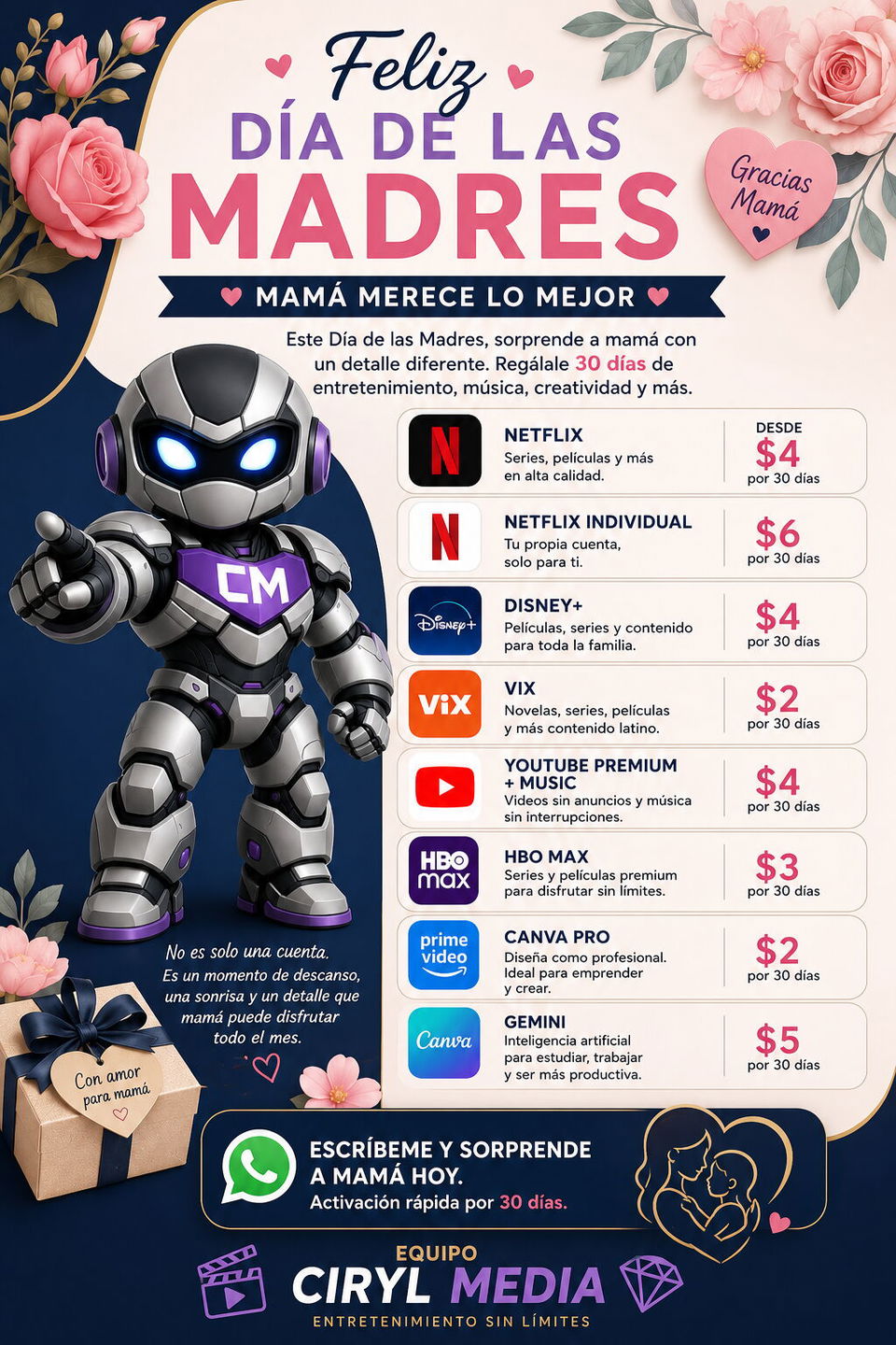 Portada de Suscripciones Premium a Servicios Streaming y Más