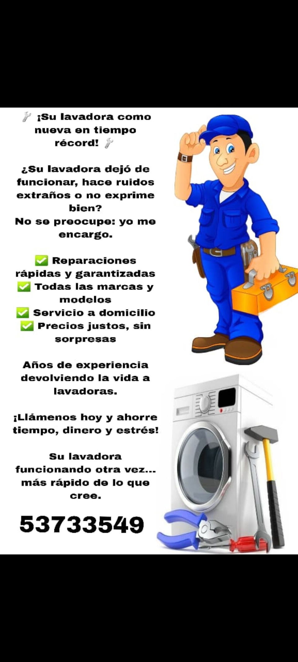 Portada de Reparación y cambio de piezas en lavadoras automáticas