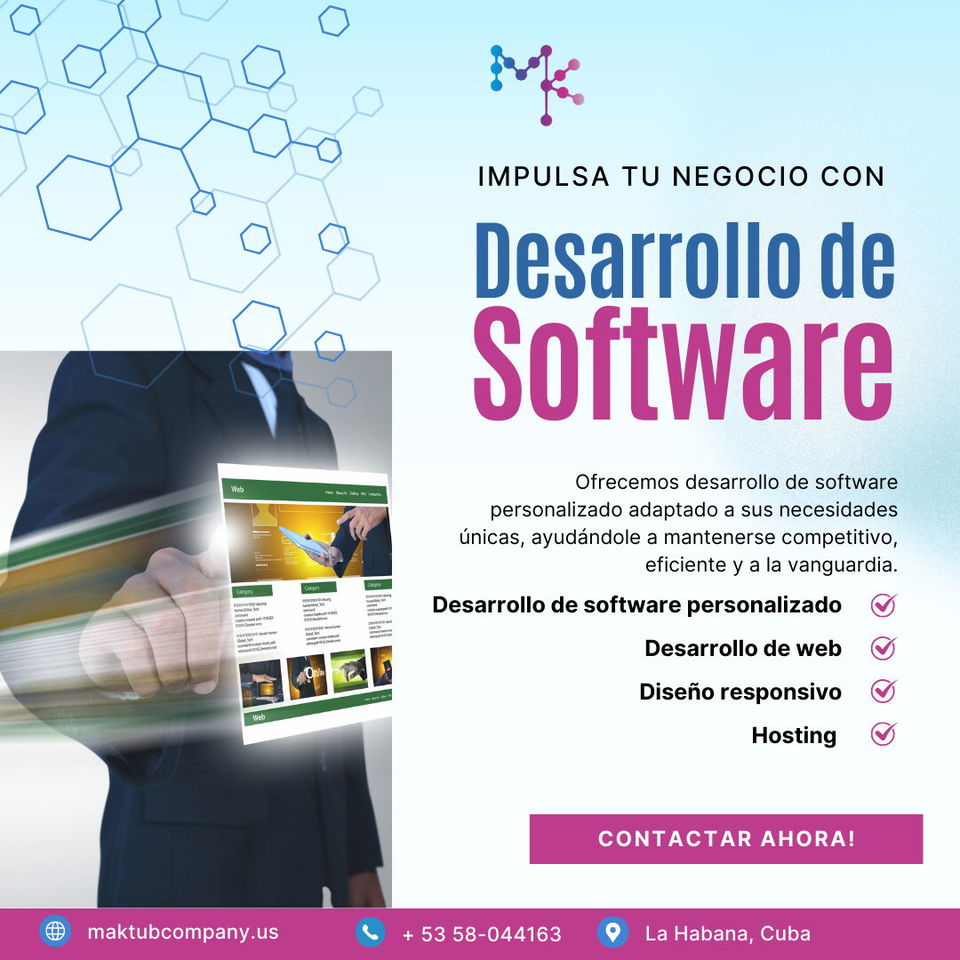 Portada de Desarrollo de Software y Páginas Web Profesionales | Diseño Responsivo | Hosting