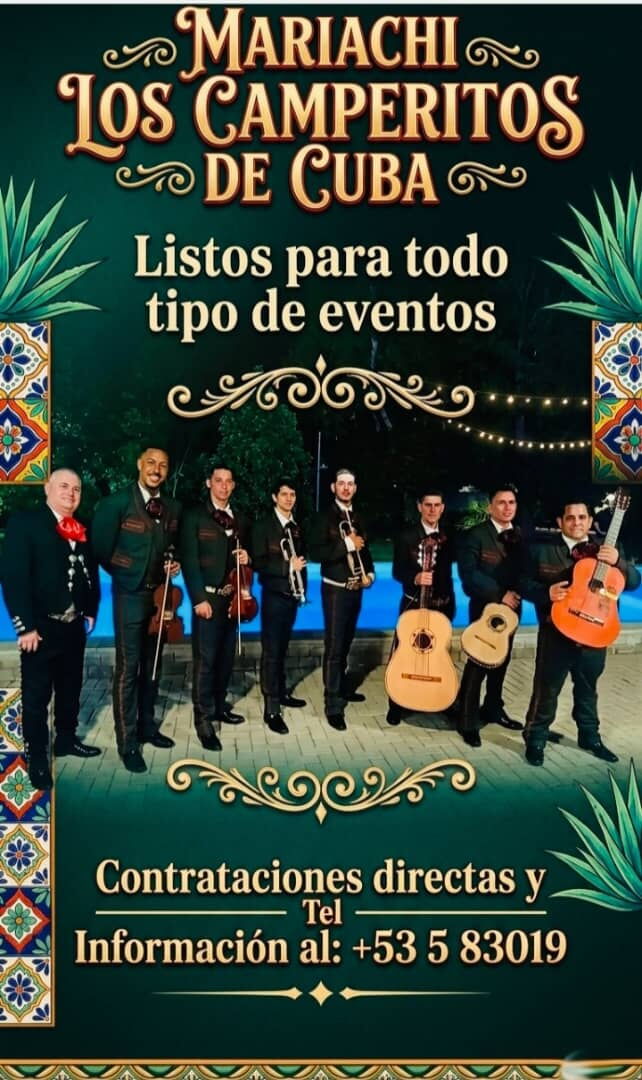 Portada de Mariachi Los Camperitos de Cuba para eventos inolvidables